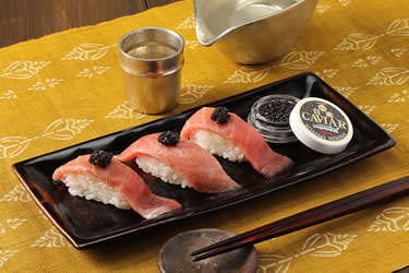お寿司とキャビアのマリアージュ♡ -様々な寿司のネタに合わせたキャビアの食べ方